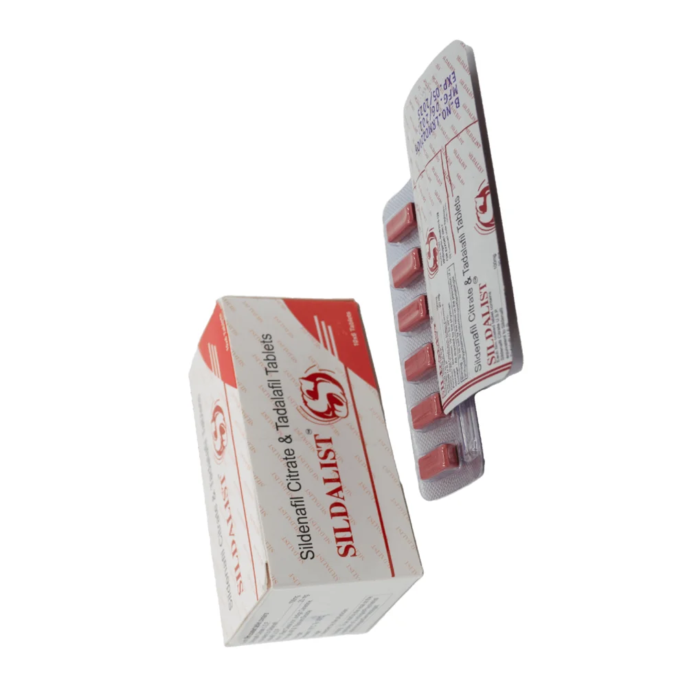 SILDALIST Sildenafil Citrate & Taddalafil Tablets - Available in India