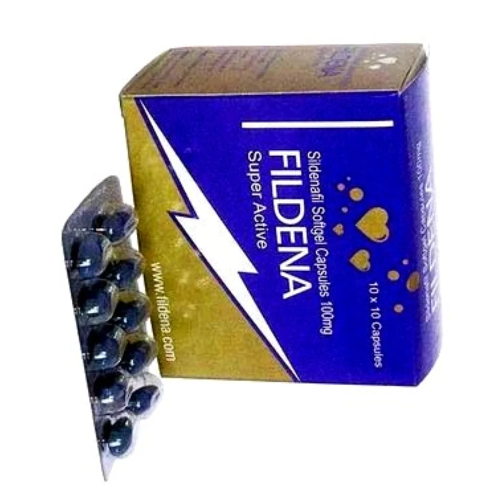 100 mg FILDENA Super Active Sildenafil Softgel Capsules - Available in India