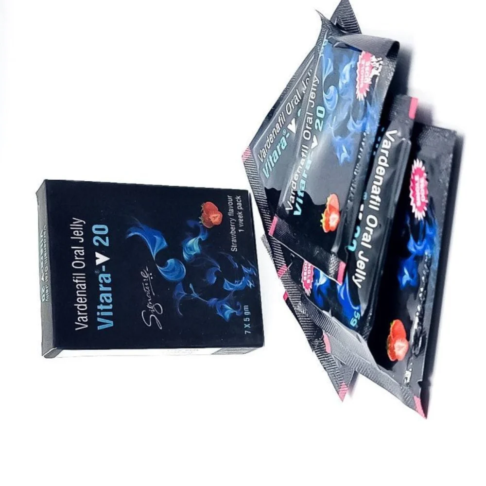 20 mg Vitara-V 20 Vardenafil Oral Jelly - Available in India