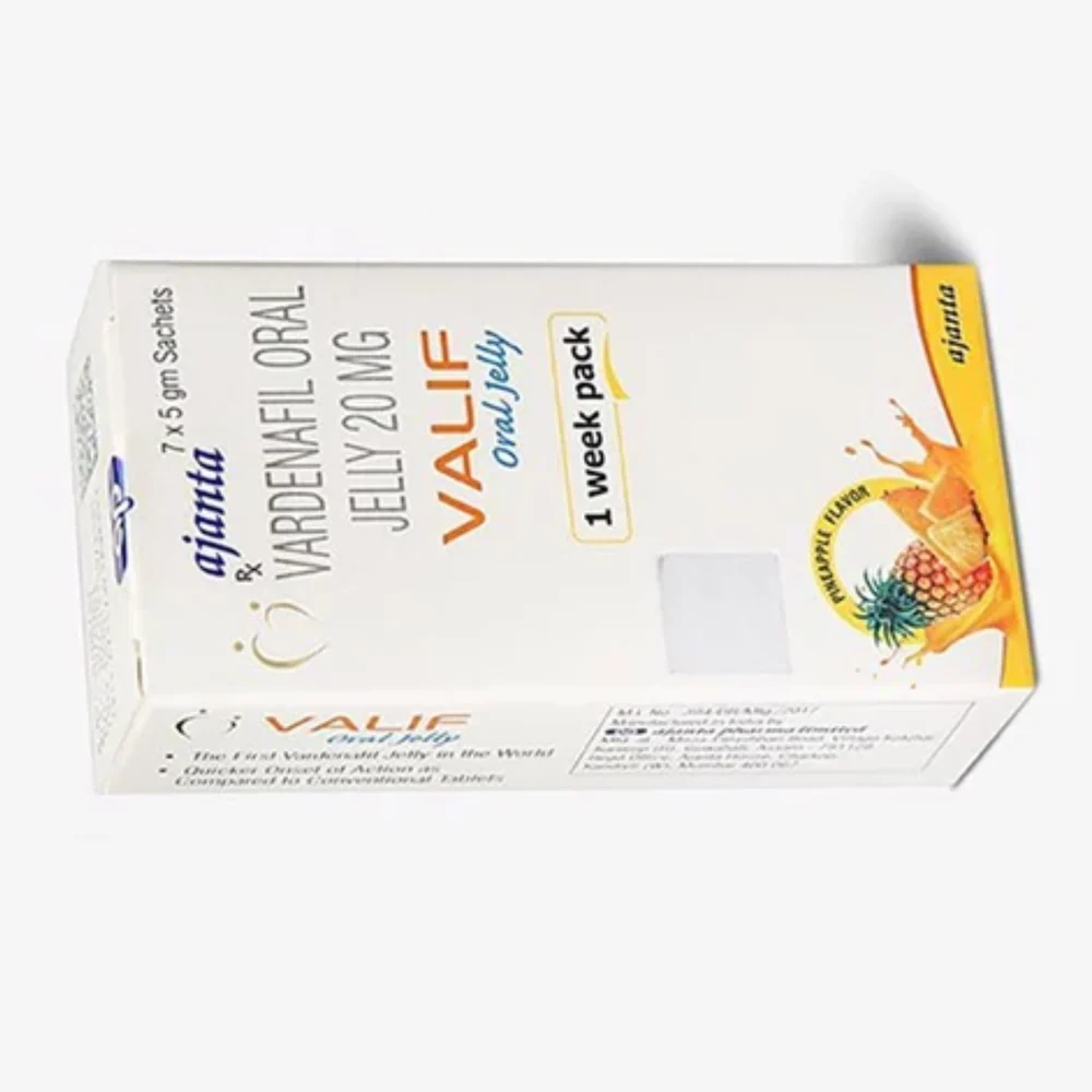 20 mg VALIF VARDENAFIL ORAL JELLY - Available in India