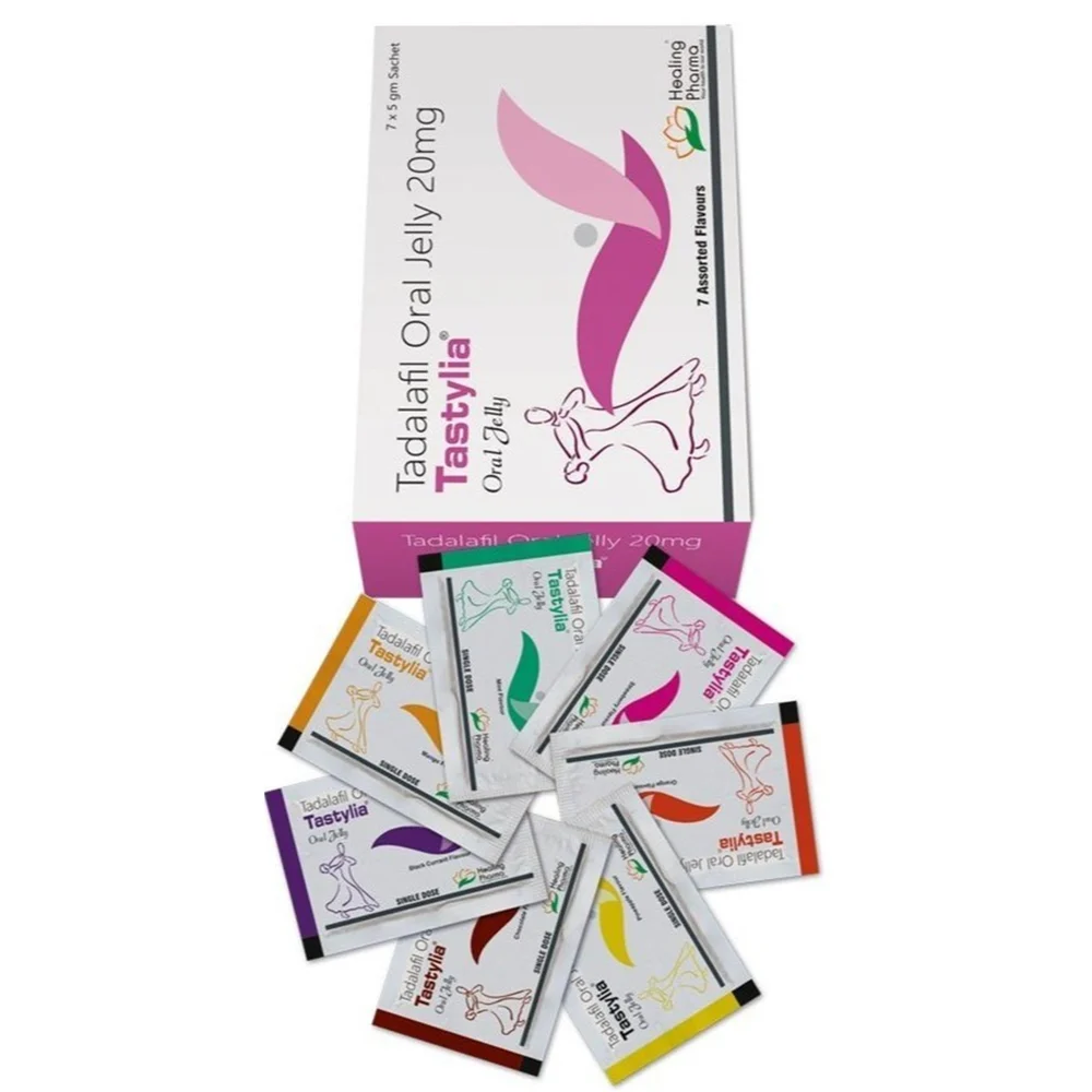 20 mg Tastylia Tadalafil Oral Jelly - Available in India