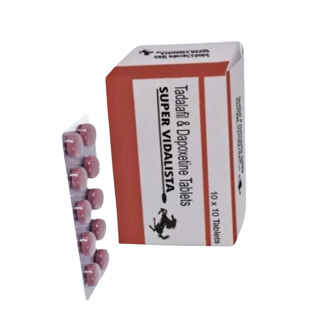SUPER VIDALISTA Tadalafil & Dapoxetine Tablets - Available in India