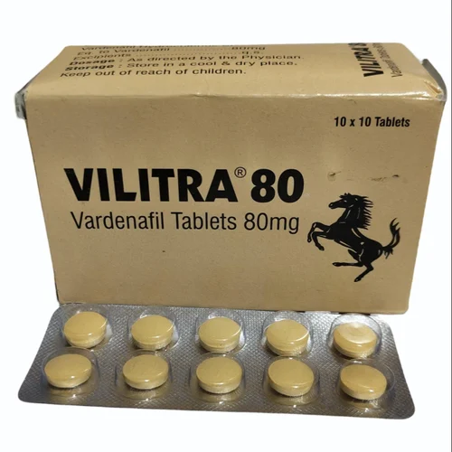 80 mg VILITRA 80 Vardenafil Tablets - Available in India