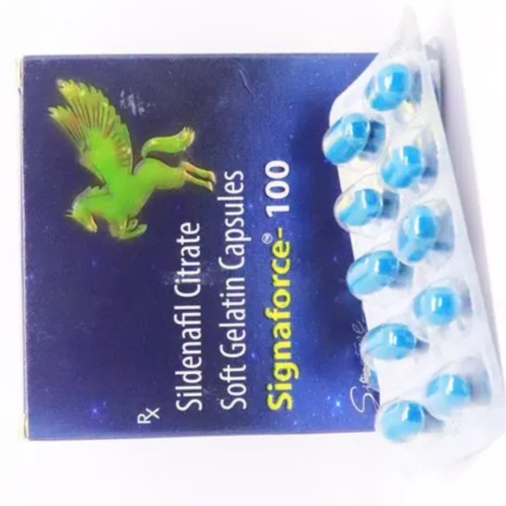 100 mg Signaforce-100 Sildenafil Citrate Soft Gelatin Capsules - Available in India