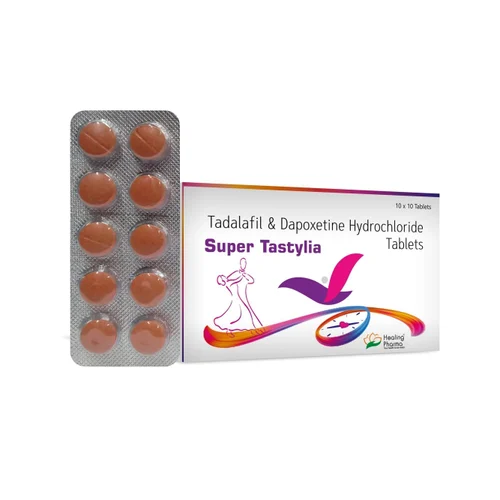 Super Tastylia Tadalafil & Dapoxetine Hydrochloride Tablets - Available in India