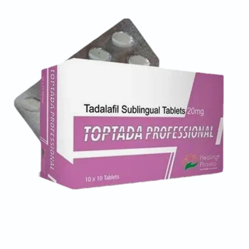 20 mg TOPTADA PROFESSIONAL Tadalafil Sublingual Tablets - Available in India