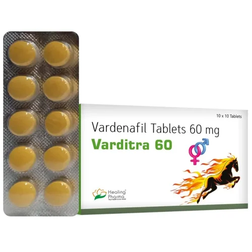 60 mg Varditra 60 Vardenafil Tablets - Available in India