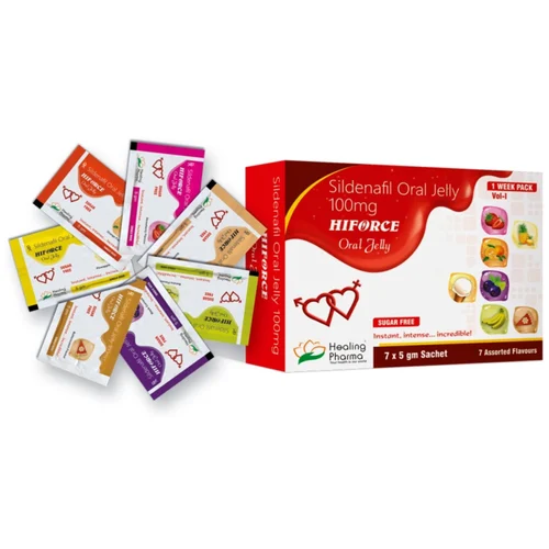 100 mg HIFORCE Sildenafil Oral Jelly - Available in India