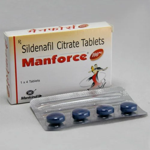 100 mg Manforce 100 Sildenafil Citrate Tablets - Available in India