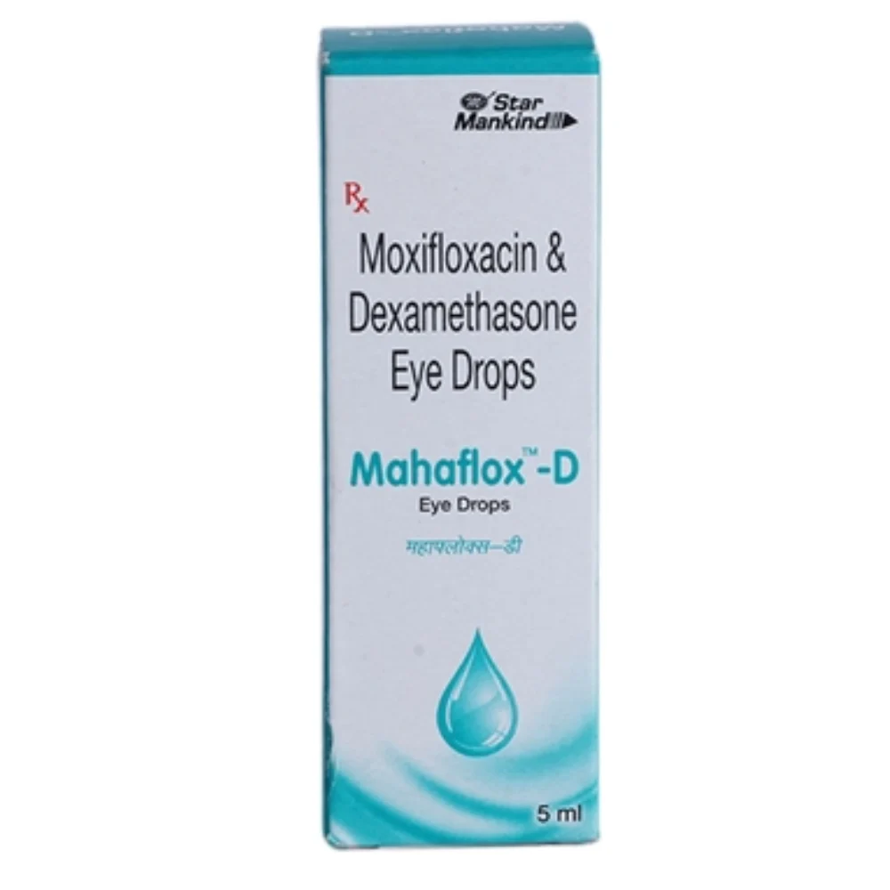 Mahaflox -D Moxifloxacin & Dexamethasone Eye Drops