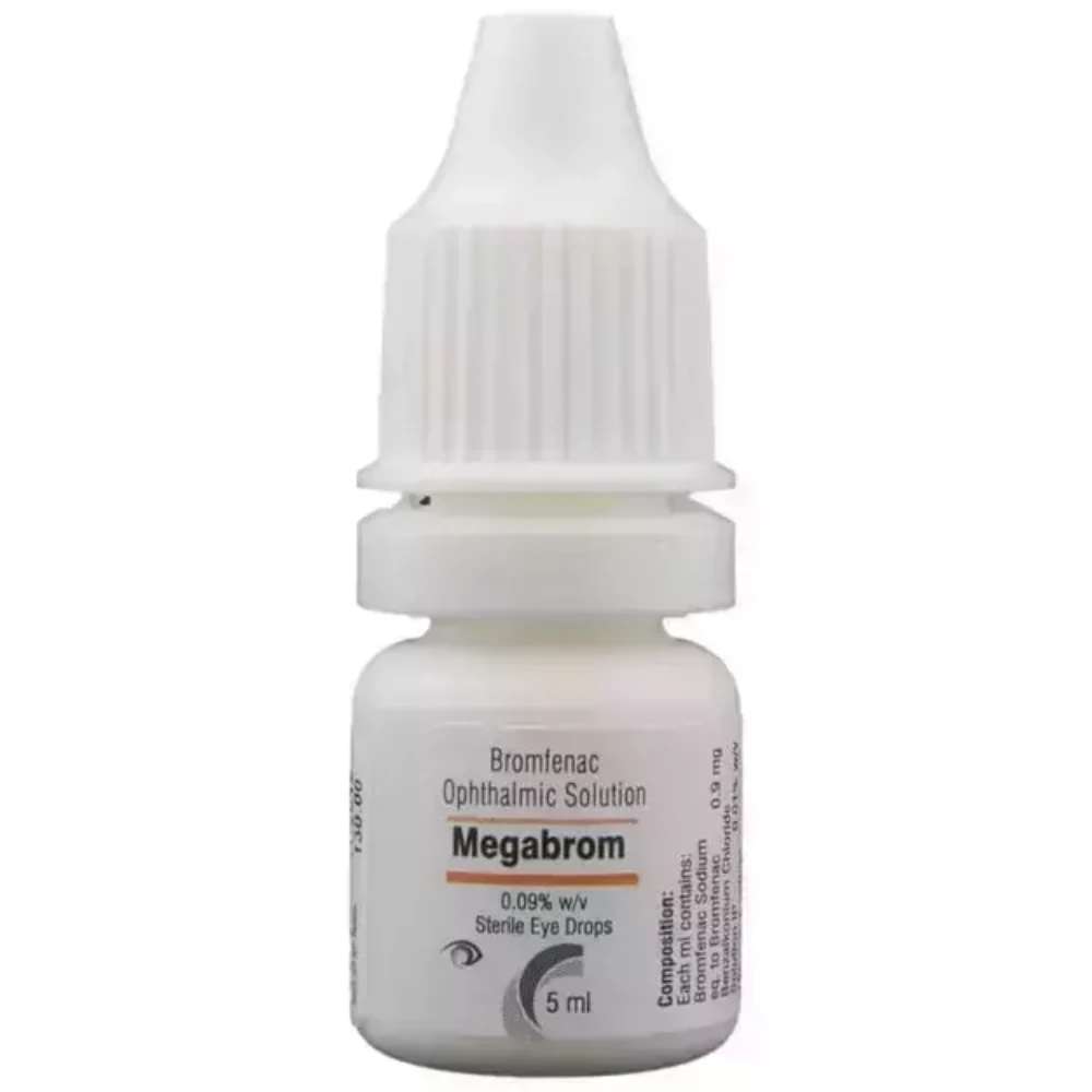 0.09% w//v Megabrom Bromfenac Ophthalmic Solution