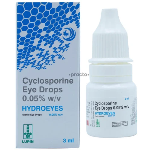 0.05% w/v HYDROEYES Cyclosporine Eye Drops