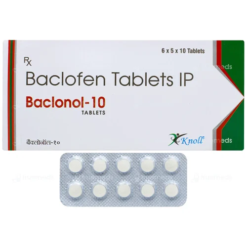 10 mg Baclonol-10 Baclofen IP Tablets