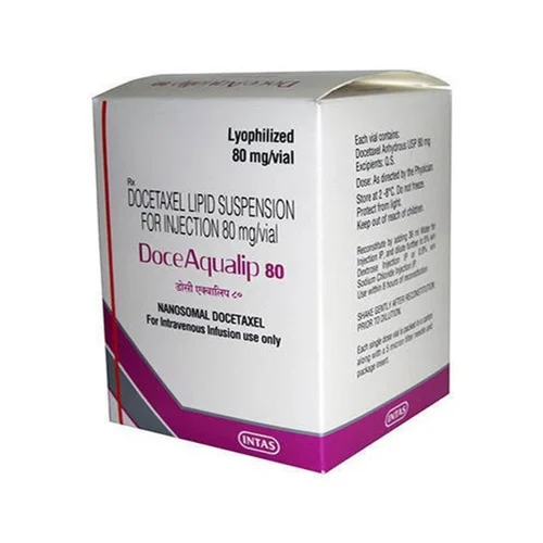 80 mg DoceAqualip 80 DOCETAXEL LIPID SUSPENSION FOR INJECTION - Available in India