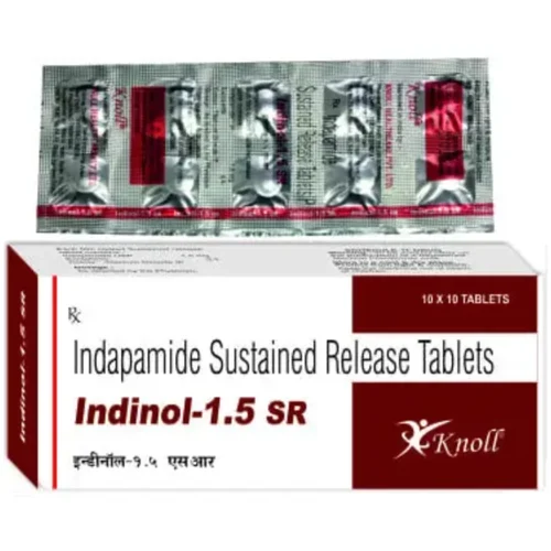 1.5 mg Indinol-1.5 SR Indapamide Sustained Release Tablets - Available in India