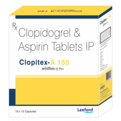 150 mg Clopitex-A 150 Clopidogrel & Aspirin IP Tablets