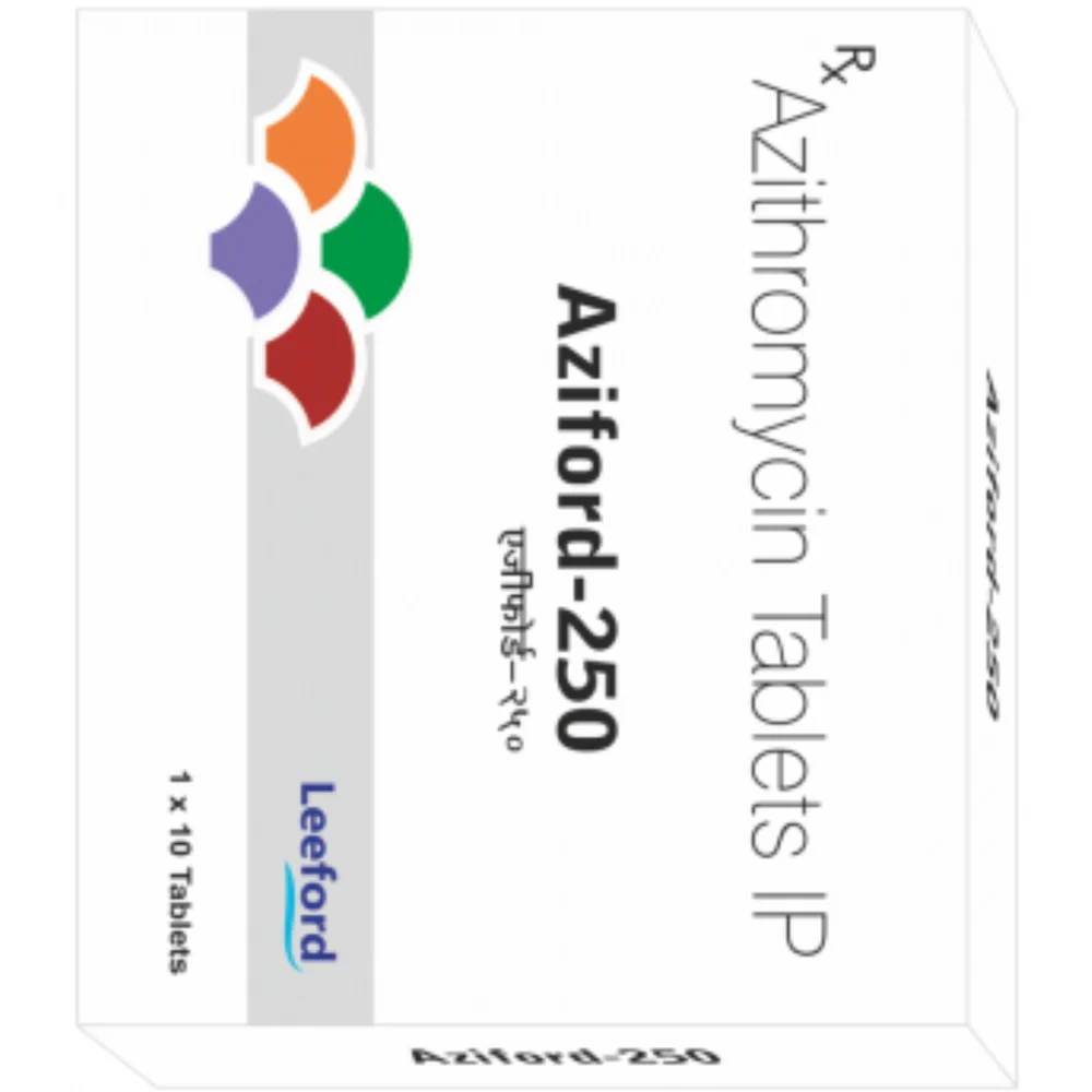 250 mg Aziford-250 Azithromycin IP Tablets