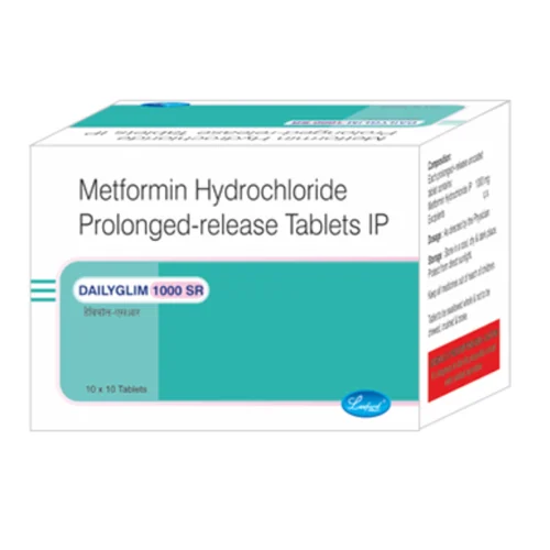 DAILYGLIM 1000 SR Metformin Hydrochloride Prolonged-release IP Tablets