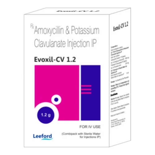 Evoxil-CV 1.2 Amoxycillin & Potassium Clavulanate IP Injection - Available in India