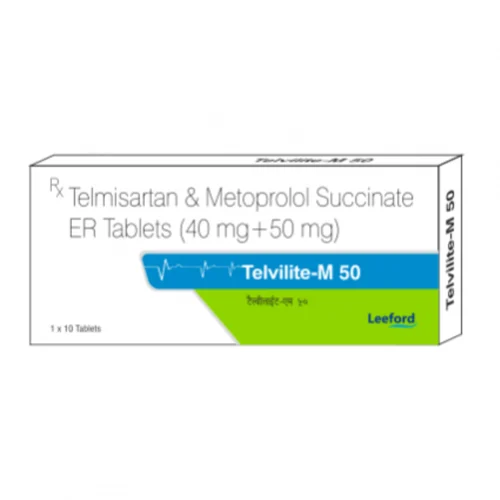 40 mg +50 mg Telvilite-M 50 Telmisartan & Metoprolol Succinate ER Tablets