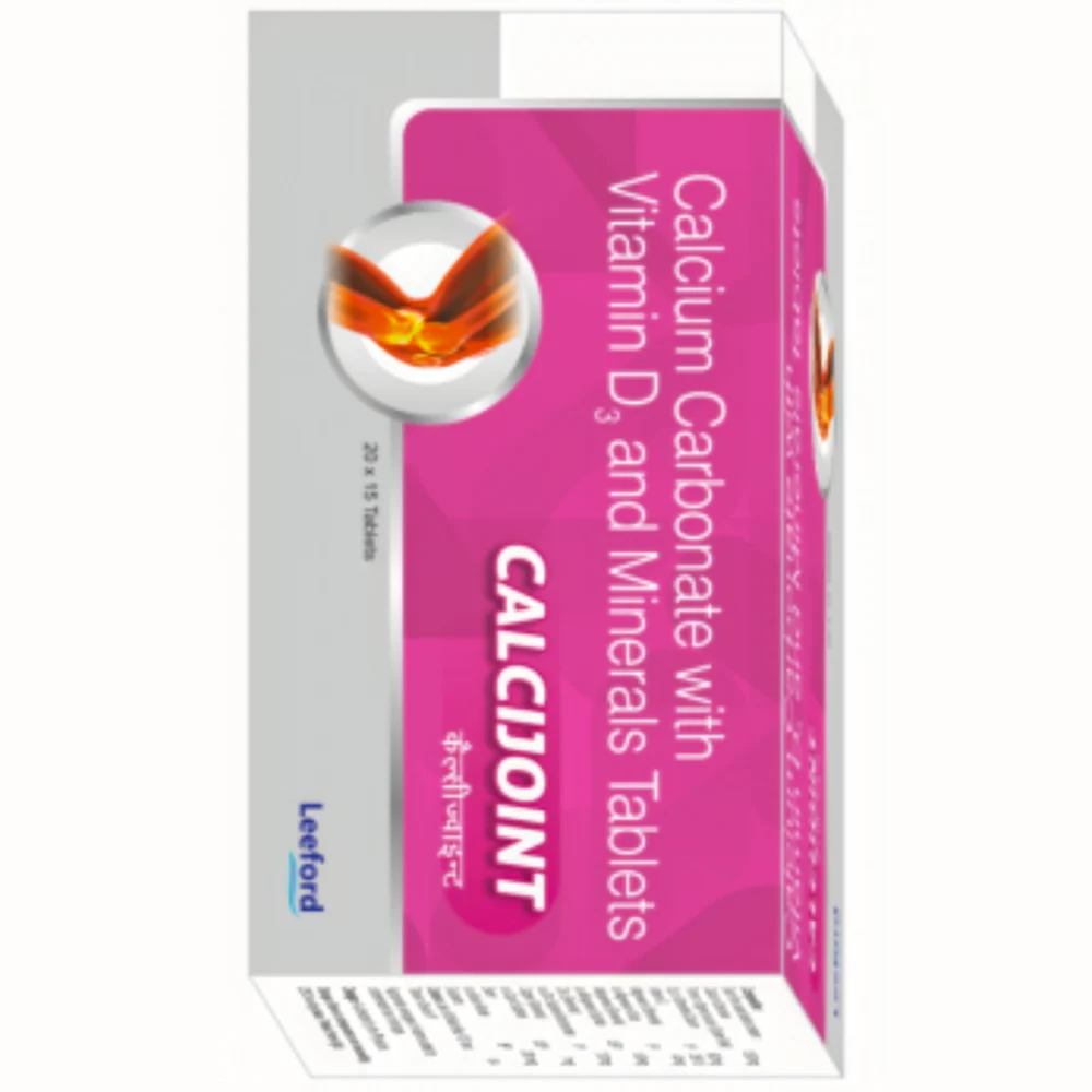 CALCIJOINT Calcium Carbonate with Vitamin D3 and Minerals Tablets