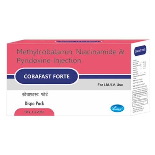 COBAFAST FORTE Methylcobalamin, Niacinamide & Pyridoxine Injection