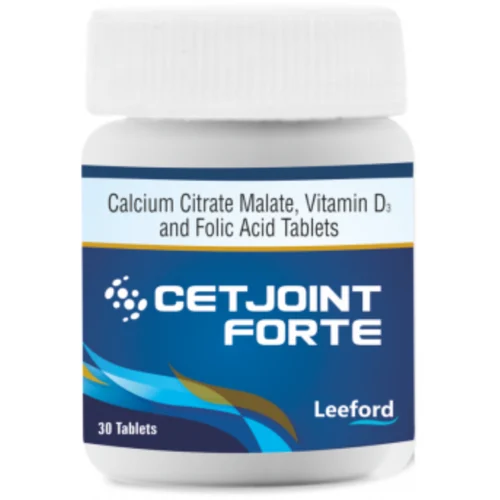 CETJOINT FORTE Calcium Citrate Malate, Vitamin D3 and Folic Acid Tablets