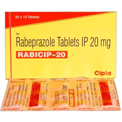 20 mg RABICIP-20 Rabeprazole IP Tablets - Available in India