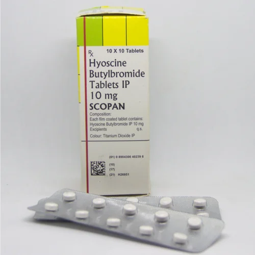 10 mg SCOPAN Hyoscine Butylbromide IP Tablets - Available in India