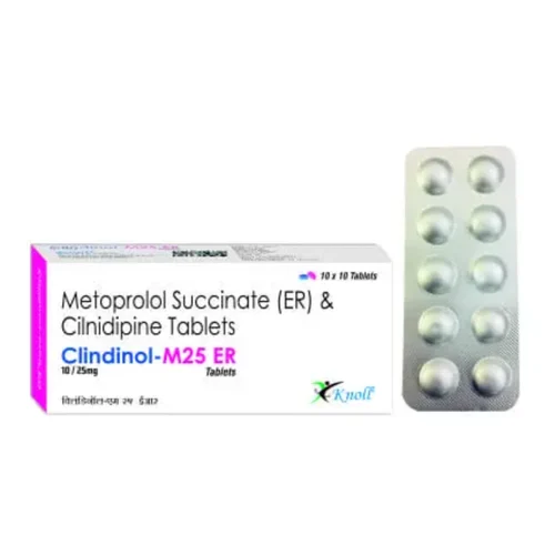 Clindinol-M25 ER Metoprolol Succinate (ER) & Clindipine Tablets