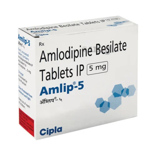 5 mg Amlip-5 Amlodipine Besilate IP Tablets