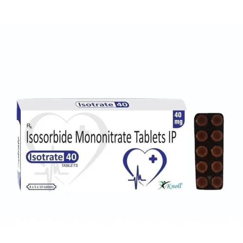 40 mg Isotrate 40 Isosorbide Mononitrate IP Tablets