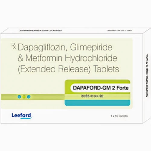 DAPAFORD-GM 2 Forte Dapagliflozin, Glimepiride & Metformin Hydrochloride (Extended Release) Tablets
