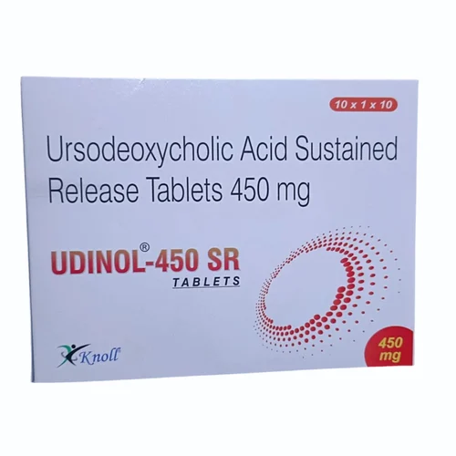 450 mg UDINOL-450 SR Ursodeoxycholic Acid Sustained Release Tablets - Available in India