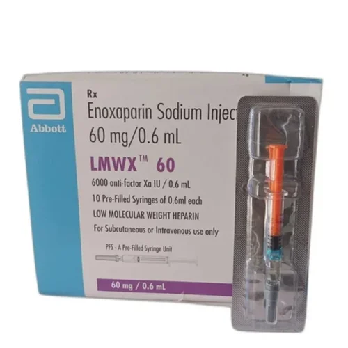 60 mg LMWX 60 Enoxaparin Sodium Injection - Available in India