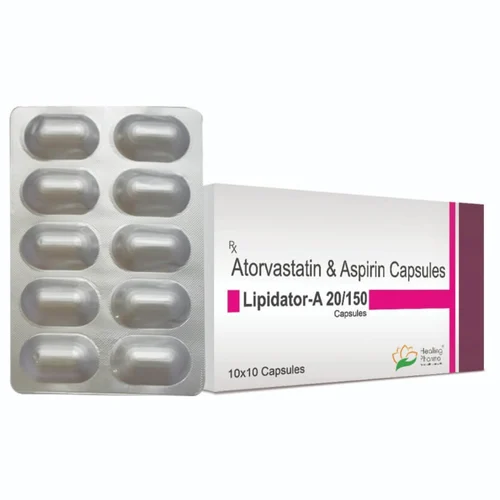 Lipidator-A 20/150 Atorvastatin & Aspirin Capsules - Available in India