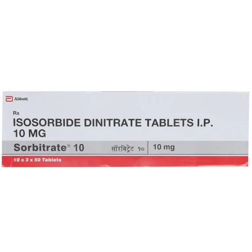 10 MG Sorbitrate 10 ISOSORBIDE DINITRATE I.P. TABLETS - Available in India