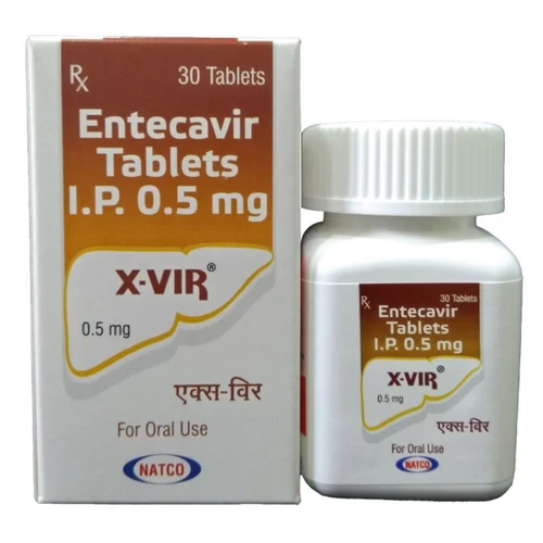 0.5 mg X-VIR Entecavir IP Tablets - Available in India