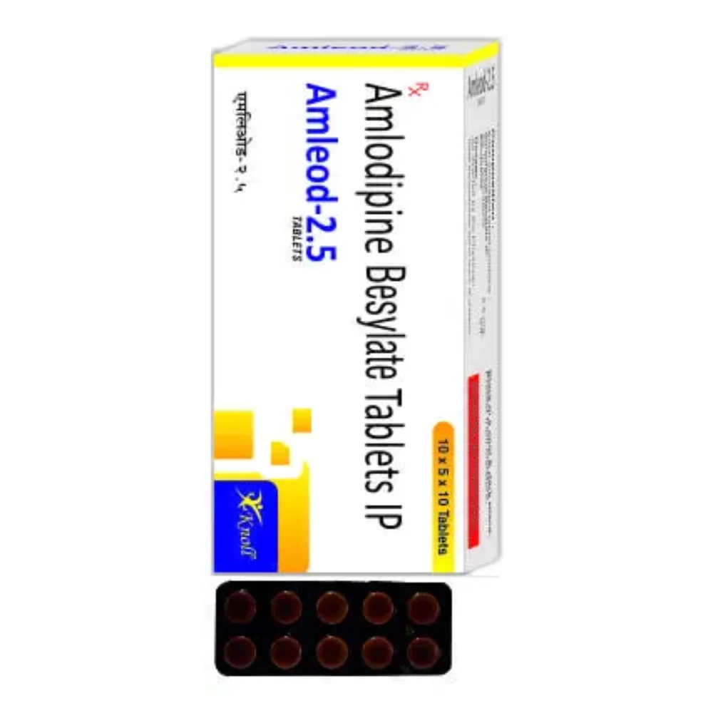 2.5 mg Amleod-2.5 Amlodipine Besylate IP Tablets - Available in India