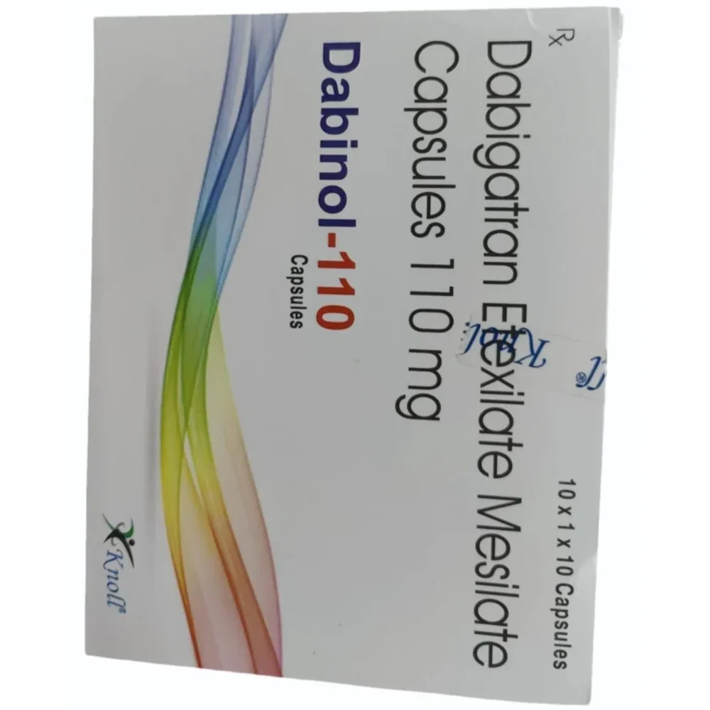 110 mg Dabinol-110 Dabigatran Etexilate Mesilate Capsules - Available in India
