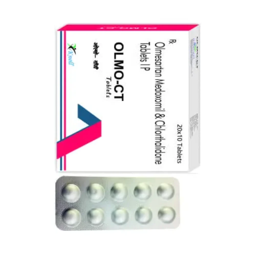 OLMO-CT Olmesartan medoxomil & Chlorthalidone IP Tablets - Available in India