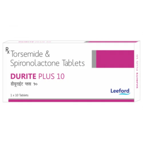 10 mg DURITE PLUS 10 Torsemide & Spironolactone Tablets - Available in India