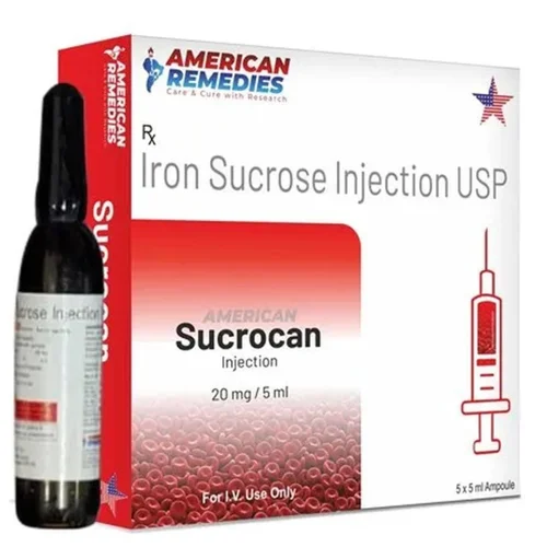 20 mg Sucrocan Iron Sucrose USP Injection - Available in India
