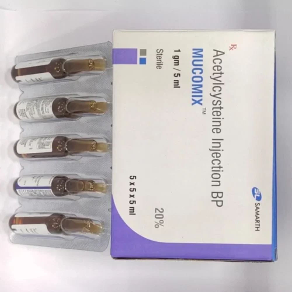MUCOMIX Acetylcysteine BP Injection - Available in India