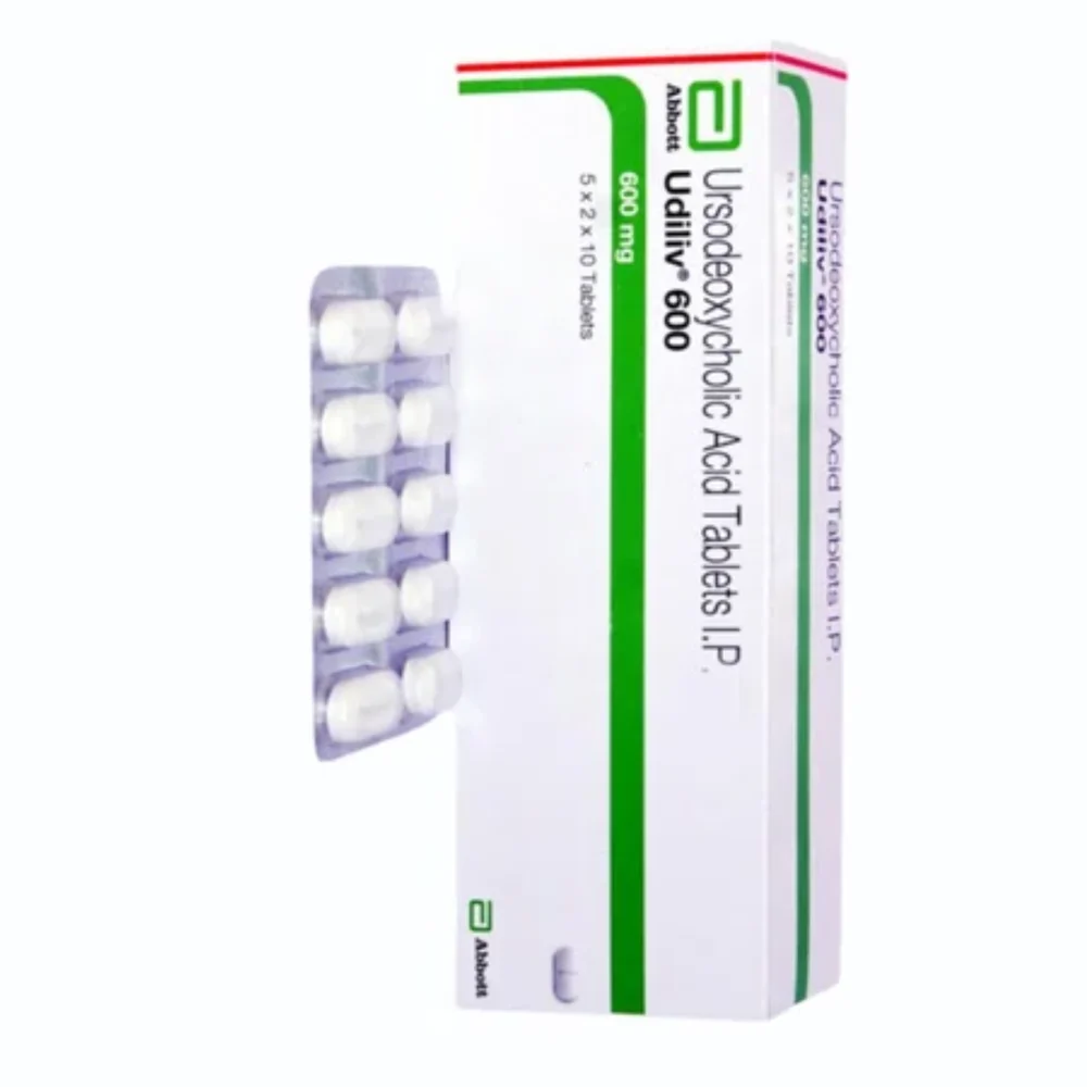600 mg Udiliv 600 Ursodeoxycholic Acid I.P. Tablets - Available in India
