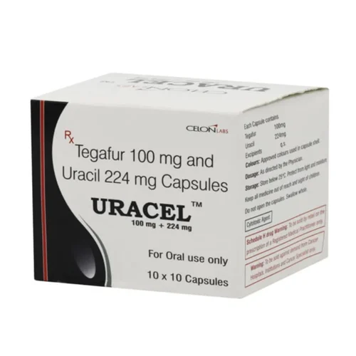 100 mg + 224 mg URACEL Tegafur and Uracil Capsules - Available in India