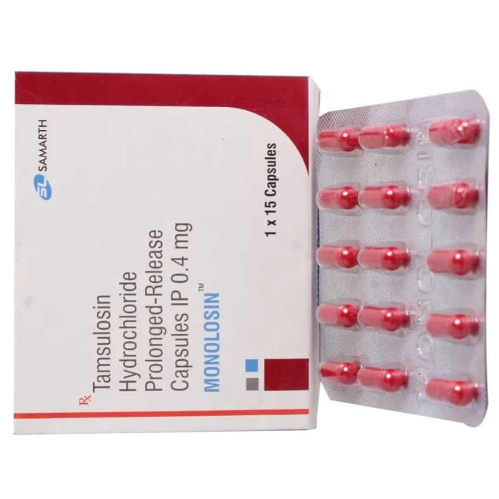 0.4 mg MONOLOSIN Tamsulosin Hydrochloride Prolonged-Release IP Capsules - Available in India