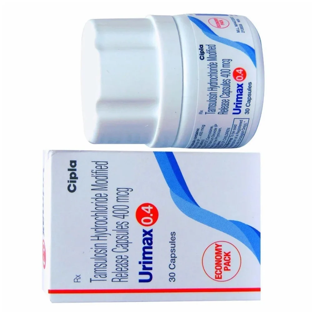 400 mcg Urimax 0.4 Tamsulosin Hydrochloride Modified Release Capsules - Available in India