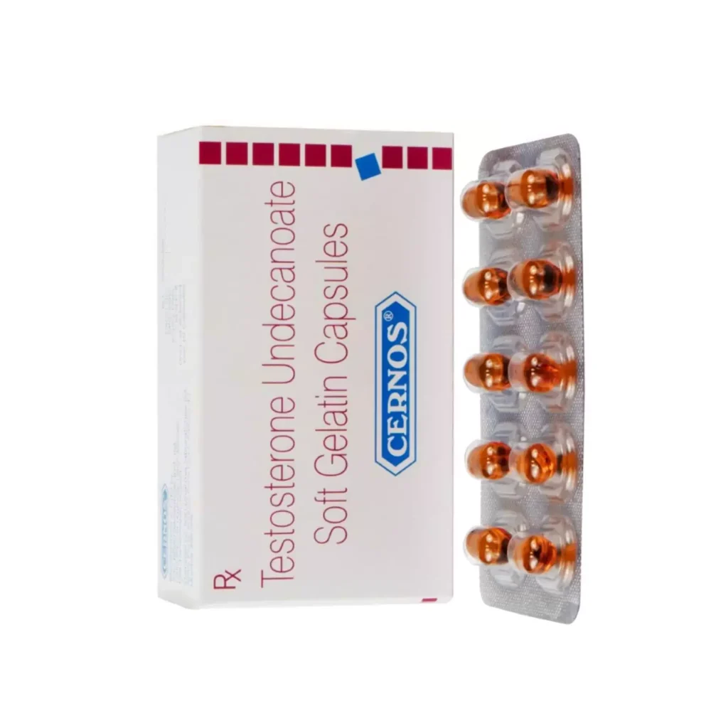 CERNOS Testosterone Undecanoate Soft Gelatin Capsules - Available in India
