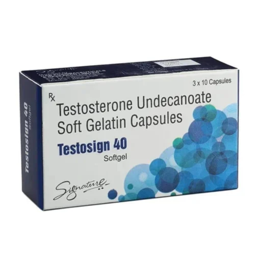 40 mg Testosign 40 Testosterone Undecanoate Soft Gelatin Capsules - Available in India